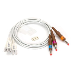 Welch Allyn Leadwire Set Gray, 3-Leads, Banana Ends For V4-V6 EKG Machine AHA