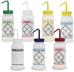 Market Lab Inc Safety Wash Bottle Sodium Hypochlorite Label Plastic 500 mL (16 oz.)