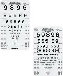 Good-Lite Eye Chart Lea Numbers® 16 Inch Measurement Acuity Test