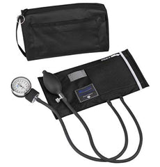Mabis Healthcare Aneroid Sphygmomanometer with Cuff Mabis® MatchMates® 2-Tube Pocket Size Hand Held Adult Large Cuff