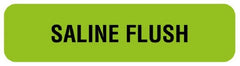 United Ad Label Drug Label UAL™ Anesthesia Label Saline Flush Green 5/16 X 1-1/4 Inch - M-935812-4356 - Each