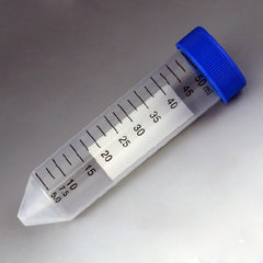 Globe Scientific Centrifuge Tube Conical Bottom Plain 30 X 115 mm 50 mL Blue Screw Cap Polypropylene Tube