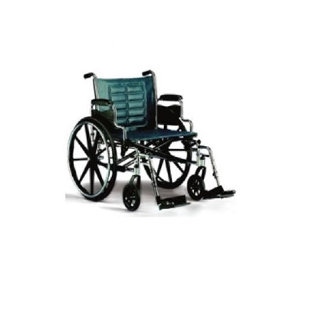 Invacare Wheelchair Invacare® Dual Axle Full Length Arm Footrest Midnight Blue Upholstery 18 Inch Seat Width