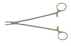 Teleflex Medical Needle Holder Pilling® 8 Inch Length 2 X 16.5 mm Jaws Finger Ring Handle - M-936944-4735 - Each