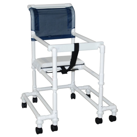 MJM International Walker Chair Tall 400 Series PVC Frame 300 lbs. Weight Capacity 22 to 29 Inch Seat Height