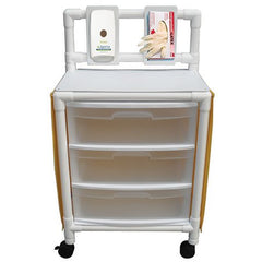 MJM International Isolation Cart 15.75 X 26 X 46 Inch 0.125 X 15 X 25 Inch, 0.25 X 6 X 11 Inch Shelf Size - M-937940-3530 - Each