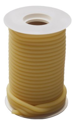 Graham-Field Smooth Latex Tubing 50 Foot, Amber, Natural Rubber (Latex), Polyisoprene Rubber, 1/16 Inch Wall, 3/8 OD X 1/4 Inch ID