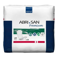 Abena North America Bladder Control Pad Abri-San™ Premium 13 Inch Length Moderate Absorbency Fluff / Polymer Core Level 3 Adult Unisex Disposable - M-938100-1738 - Case of 168