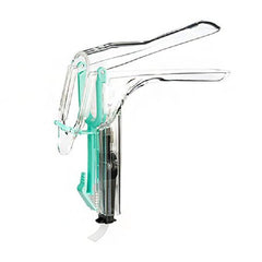 Welch Allyn Vaginal Speculum KleenSpec® 590 Series Premium Pederson NonSterile Office Grade Acrylic Medium Double Blade Duckbill Disposable Built-In Light Source - M-938428-1954 - Case of 96