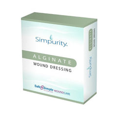 Safe N Simple Calcium Alginate Dressing Simpurity™ 2 X 2 Inch Square Calcium Alginate Sterile