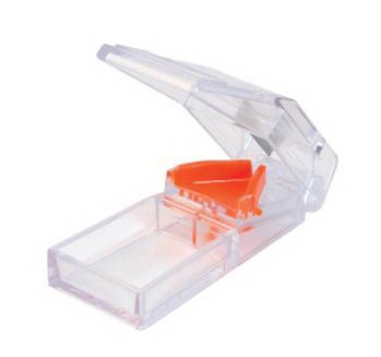 Apex-Carex Pill Cutter Deluxe Hand Operated Clear