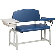 Clinton Industries Blood Drawing Chair Lab X Series Padded Flip Up Arm Black