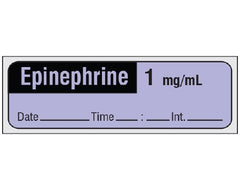 Shamrock Scientific Drug Label Shamrock Anesthesia Label Epinephrine Purple 1/2 X 1 Inch - M-939443-4413 - Each