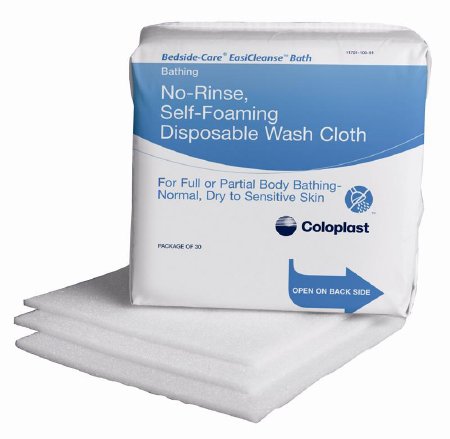 Coloplast Rinse-Free Bath Wipe Bedside-Care® EasiCleanse™ Soft Pack Sodium Cocoyl Isethionate / Panthenol Unscented 5 Count