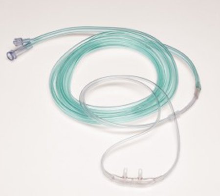 Sun Med ETCO2 Nasal Sampling Cannula with O2 Delivery One Nare O2 / One Nare Sampled Salter-Style® Adult Curved Prong / NonFlared Tip