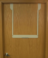 Bowman Manufacturing Door Hanger - Protective Apparel Dispenser Bowman® Door Mounted 1-Protective Apparel Dispenser Quartz 2-15/16 X 26-1/8 X 29-1/2 Inch Powder-Coated Steel - M-940856-1024 - Each