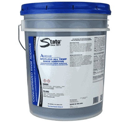 State Cleaning Solutions Rinse Additive Avance™ Spotless 5 gal. Pail Liquid Concentrate Chlorine Scent - M-941000-4942 - Each