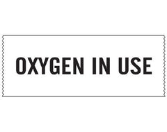 Shamrock Scientific Pre-Printed Label Shamrock Warning Label White Oxygen In Use 1 X 500 Inch - M-941710-1542 - Each