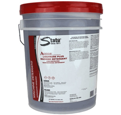 State Cleaning Solutions Dish Detergent Avance™ Liquiware Plus 5 gal. Pail Liquid Concentrate Chlorine Scent - M-942651-1070 - Each