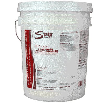 State Cleaning Solutions Laundry Detergent Pyxis™ Powerwash Emulsion 5 gal. Pail Liquid Concentrate Chlorine Scent - M-942655-4617 - Each