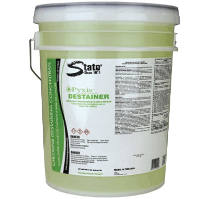 State Cleaning Solutions Laundry Stain Remover Pyxis™ Destainer 5 gal. Pail Liquid Concentrate Chlorine Scent - M-942657-3108 - Each