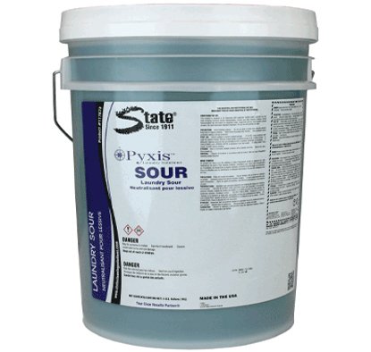 State Cleaning Solutions Laundry Sour Pyxis™ 5 gal. Pail Liquid Concentrate Acrid Scent - M-942659-2377 - Each