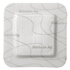 Coloplast Silver Silicone Foam Dressing Biatain® Silicone Ag 5 X 5 Inch Square Sterile