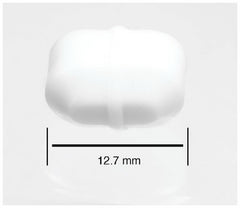 Fisher Scientific Stir Bar Bel-Art™ Spinbar™ 0.31 X 0.5 Inch, White, Autoclavable, PTFE Coating, FDA, USP Class VI, ISO 9001:2008 Certifications, Octagonal Shape