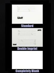 Wolf X-Ray ID Card Personalized Double Imprint 3 X 5 Inch