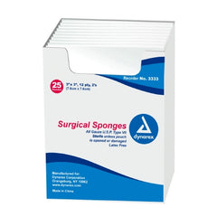 Dynarex Gauze Sponge Dynarex® Gauze 12-Ply 3 X 3 Inch Square Sterile