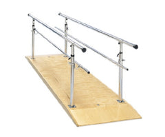 Fabrication Enterprises Parallel Bars 26 to 44 Inch X 10-1/2 Foot or 12 Foot X 30 Inch Rails, Wood Platform, Height Adjustable 26 to 44 X 30 X 120 Inch