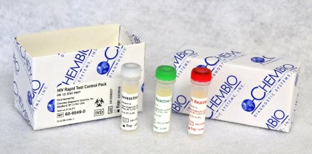 Chembio Diagnostic Control Kit HIV 1/2 Rapid Test HIV-1/ HIV-2 Rapid Test Verification 3 X 0.25 mL