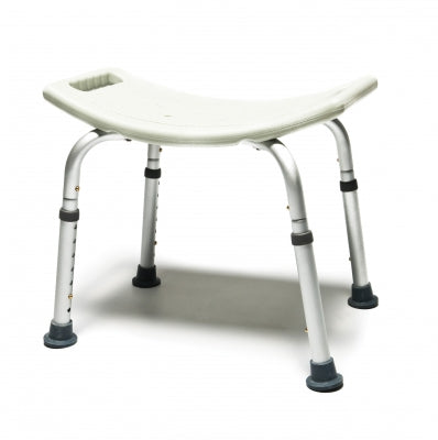 Graham-Field Knocked Down Shower Chair Lumex® Platinum Collection Padded Removable Arm Aluminum Frame Without Backrest