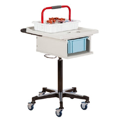 Clinton Industries Phlebotomy Cart Powder Coated Steel 20 X 20.75 X 24 Inch Gray - M-944665-3360 - Each