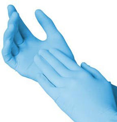 Fisher Scientific Exam Glove Fisherbrand™ Small NonSterile Nitrile Standard Cuff Length Fully Textured Blue Not Chemo Approved - M-945622-3230 - Box of 100