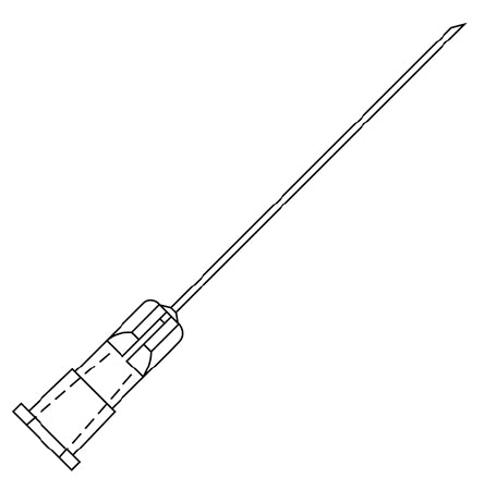 Oasis Retrobulbar Block Needle Oasis® Atkinson Style 23 Gauge 1-1/2 Inch