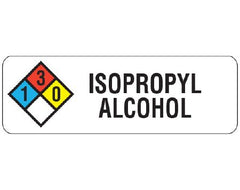 Shamrock Scientific Pre-Printed Label Shamrock Anesthesia Label Multicolored Diagram / Isopropyl Alcohol Black Medication Name 1 X 3 Inch - M-946189-3629 - Each