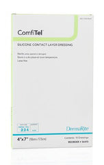 DermaRite Industries Wound Contact Layer Dressing ComfiTel™ Silicone 4 X 7 Inch Sterile