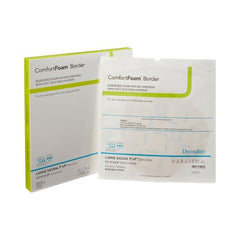 DermaRite Industries Silicone Foam Dressing ComfortFoam™ Border 9 X 9 Inch Sacral Silicone Adhesive with Border Sterile