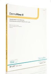 DermaRite Industries Transparent Film Dressing DermaView II™ Rectangle 8 X 12 Inch Frame Style Delivery With Label Sterile