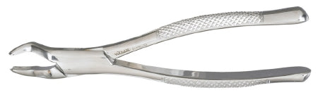 Miltex Extracting Forceps Vantage® Floor Grade Stainless Steel NonSterile NonLocking Plier Handle Curved Right Smooth Beaks - M-948335-1702 - Each