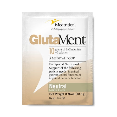 Medtrition/National Nutrition Oral Supplement GlutaMent® Neutral Flavor Powder 10.3 Gram Individual Packet