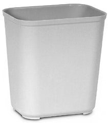 RJ Schinner Co Fire-Resistant Trash Can Rubbermaid® 28 Quart Rectangular Gray Thermoset Polyester Open Top - M-949026-1607 - Case of 6