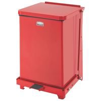 RJ Schinner Co Trash Can Rubbermaid® Brute® 7 gal. Rectangular Red Steel Step On - M-949032-1291 - Each