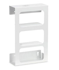 Market Lab Inc Glove Box Holder Wall Mounted 3-Box Capacity White 3.81 X 10 X 16 Inch Stainless Steel