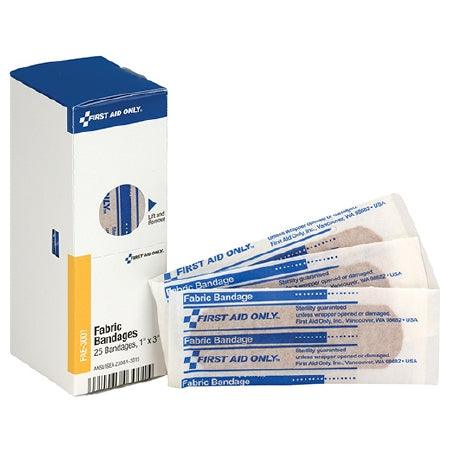 Acme United Adhesive Strip SmartCompliance® 1 X 3 Inch Fabric Rectangle Tan Sterile
