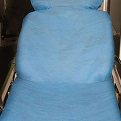 Graham Medical Products Stretcher Sheet Fitted 40 X 89 Inch Blue