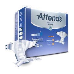 Attends Healthcare Products Unisex Adult Incontinence Brief Attends® Advanced Regular Disposable Heavy Absorbency - M-950224-3635 - Case of 80