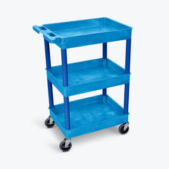 Luxor Tub Utility Cart 18 X 24 X 38-1/2 Inch Blue