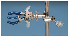 Fisher Scientific Adjustable-Angle Clamp Fisherbrand™ Castaloy™ 3-Prong Jaw For Gripping Rods up to 3/4 Inch Diameter